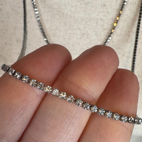 Banana Republic Long Rhinestone Necklace 36” - Picture 5 of 6